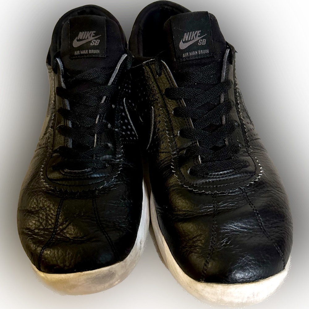 Men’s Nike SB Air Max Bruin Vapor L black leather Sz:10.5 Very Nice!